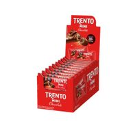 Wafer Recheado Trento Mini Chocolate 38% Cacau 16x16g Display 256g Peccin