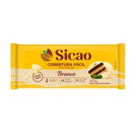 Cobertura Fracionado Fácil Branco Barra 1,01kg Sicao