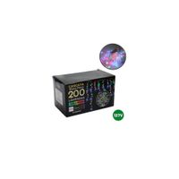 Pisca Pisca Cascata 200 Lâmpadas 8 Funções Colorido 127v Rio Master