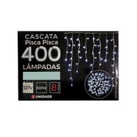 Pisca Pisca Cascata 400 Lâmpadas 8 Funções Colorido 127v Rio Master