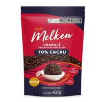 Chocolate Granulado Melken Granule 70% Cacau 400g Harald