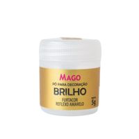 Pó Para Decoração Brilho Furtacor Reflexo Amarelo 5g Mago