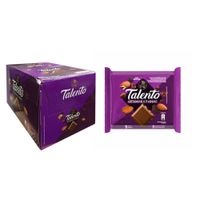 Chocolate Talento Sabor Amêndoas E Passas 12x85g Display 1,02kg Garoto