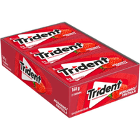 Chiclete De Goma Trident Sabor Morango 21x8g Display 168g Mondelez