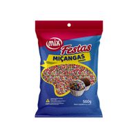 Confeito Festas Miçangas 8 Cores 500g Mix