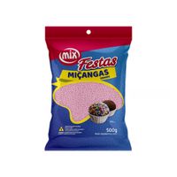 Confeito Festas Miçangas Rosa Bebê 500g Mix