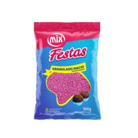 Granulado Macio Festas Rosa 500g Mix