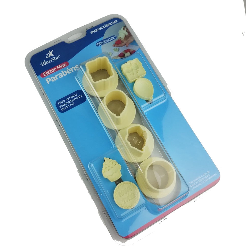 Kit Ejetor Max Parabéns 8 Peças 412604 BLUESTAR