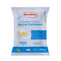 Açúcar De Confeiteiro Snow Sugar 500g Mavalério