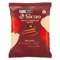 Cacau Em Pó Vermelho 100% Cacau 500g Sicao