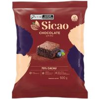 Chocolate Em Pó 70% Cacau 500g Sicao