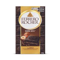 Tablete Ferrero Rocher Chocolate Dark 55% 90g Ferrero