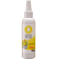 Corante Soft Gel Amarelo 60g Mago