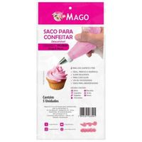 Saco De Confeitar Descartável Pequeno 5un Mago