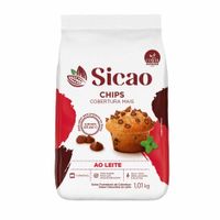 Cobertura Forneável Mais Chips Ao Leite 1,01kg Sicao