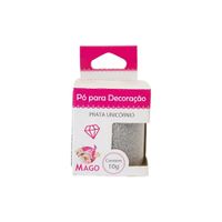 Pó Para Decoração Prata Unicórnio 10g Mago