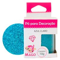 Pó Para Decoração Azul Claro 10g Mago