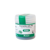 Corante Em Pó Para Fins Alimentício Verde 6g Mago