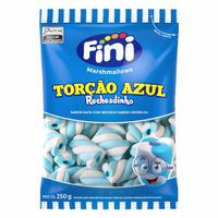 Marshmallows Recheadinho Torção Azul 250g Fini