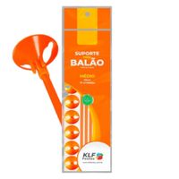 Suporte Para Balão Médio 33cm 10 Unidades Fluorescente Laranja Klf Festas