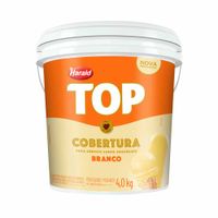 Cobertura Para Sorvete Top Branco 4kg Harald