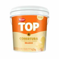 Cobertura Para Sorvete Top Branco 4kg Harald