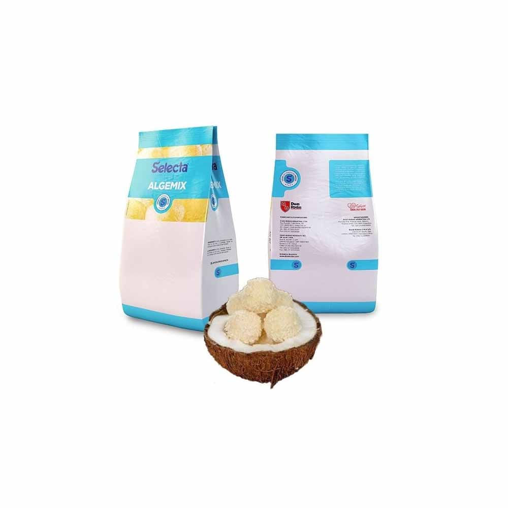 Base Para Sorvetes Selecta Em Pó Algemix Sabor Coco 1kg Duas Rodas