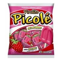 Pirulito Picole Morango Geladinho 550g Florestal