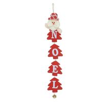 Enfeite Natal Papai Noel Vermelho E Branco 10x47cm Florarte