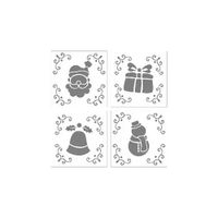 Kit Mini Stencils Natal 1 4 Unidades Bluestar