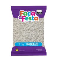 Confeito Granulado Crocante Faça A Festa Branco 1kg Leke Alimentos