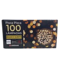 Pisca Pisca 100 Lâmpadas Branco Quente 127v Lumina Home