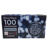 Pisca Pisca 100 Lâmpadas Branco Frio 127v Lumina Home