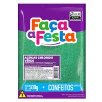 Açúcar Colorido Faça A Festa Verde 500g Leke Alimentos