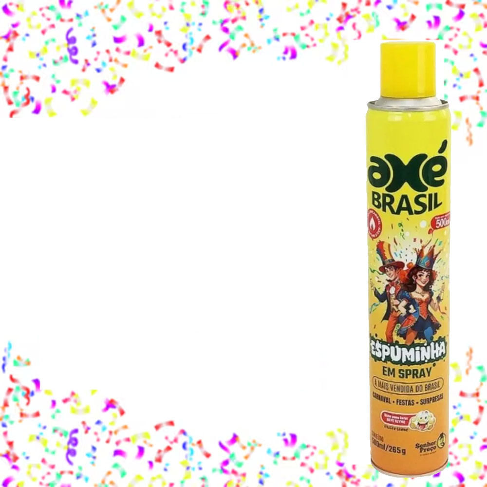 Encontraproduto.com.br - Espuminha De Carnaval Brasil 500ml Axé
