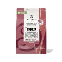 Chocolate Belga Ruby Callets 32,5% 2,5kg Callebaut