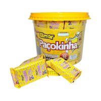 Doce De Amendoim Paçokinha Elimar Quadrada 50un 1,050kg Cadu Doces
