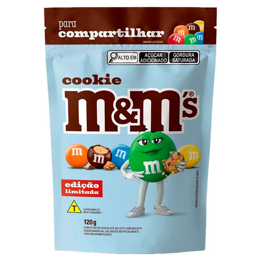 Confeito M&M'S Cookie 120g Mars - Colibri Festas