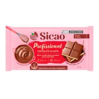 Chocolate Profissional Ao Leite Barra 2,1kg Sicao