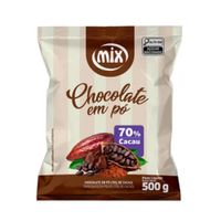 Chocolate Em Pó Mix 70% Cacau 500g Duas Rodas