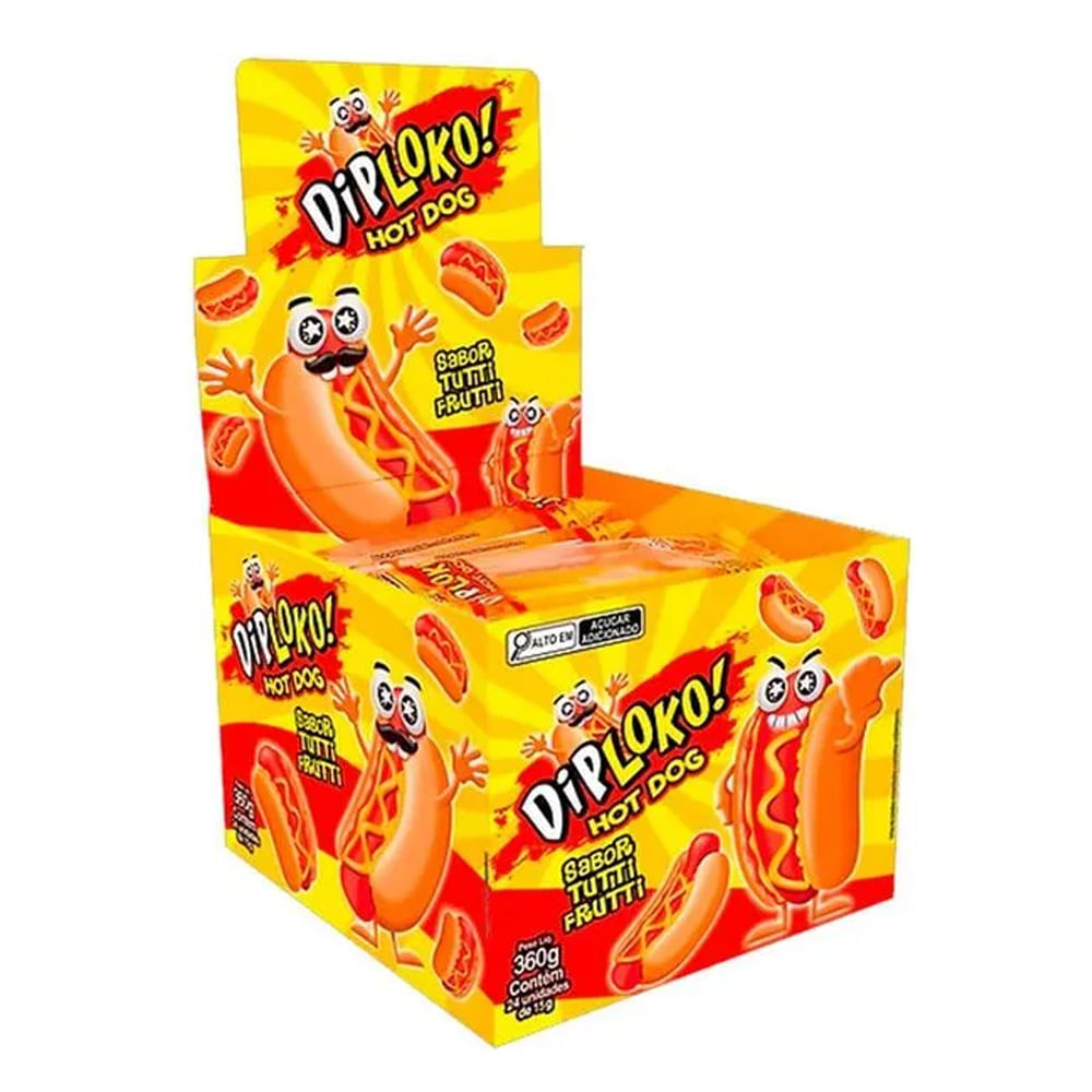 Gelatina Diploko Hot Dog 24x15g Danilla Foods - Colibri Festas