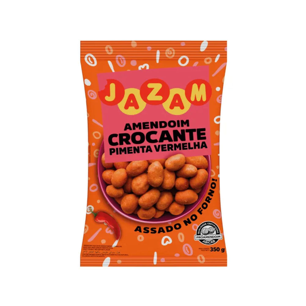Amendoim Crocante Pimenta Vermelha 350g Jazam