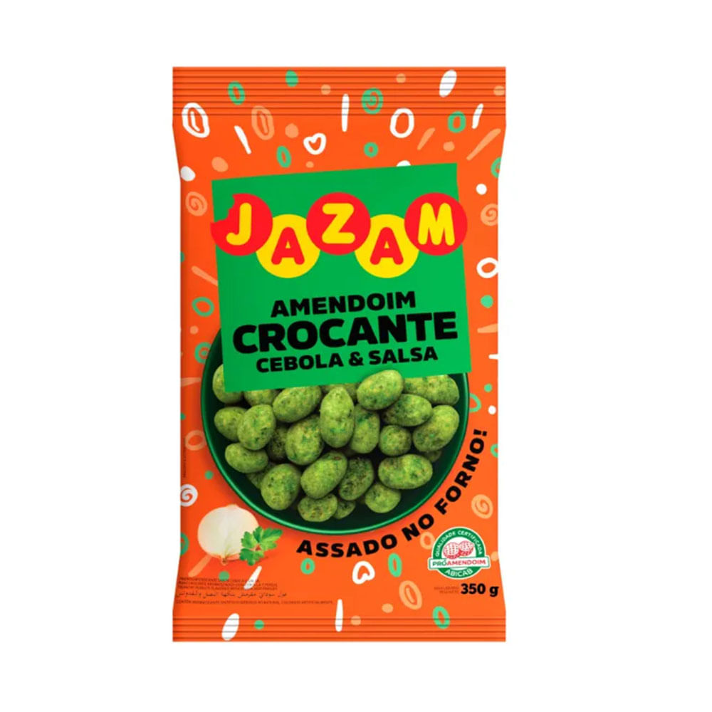 Amendoim Crocante Cebola E Salsa  350g  Jazam
