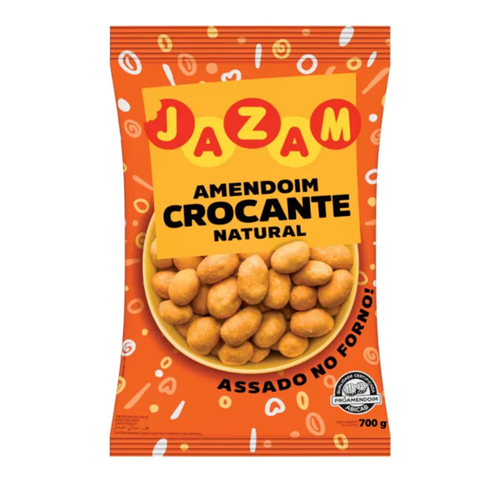 Amendoim Crocante Natural 700g Jazam - Colibri Festas