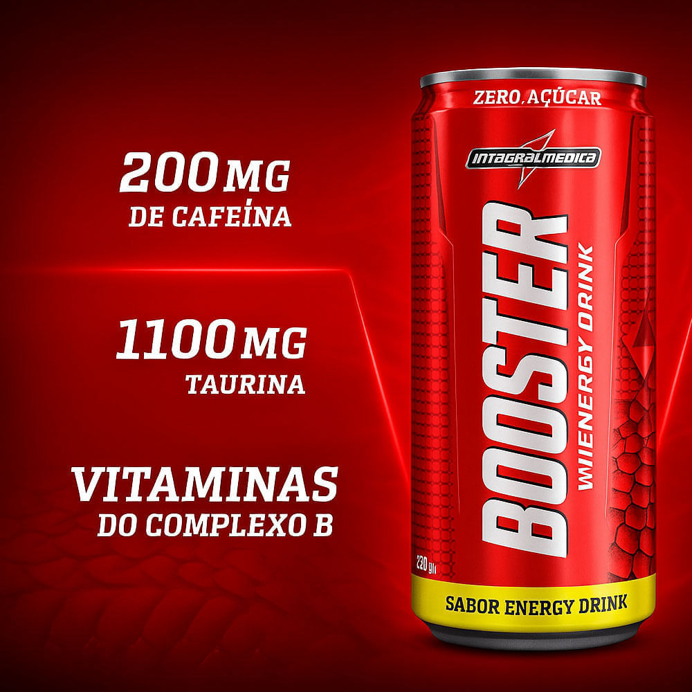 Bebida Energética Booster Drink Energy Integralmedica - Colibri Festas