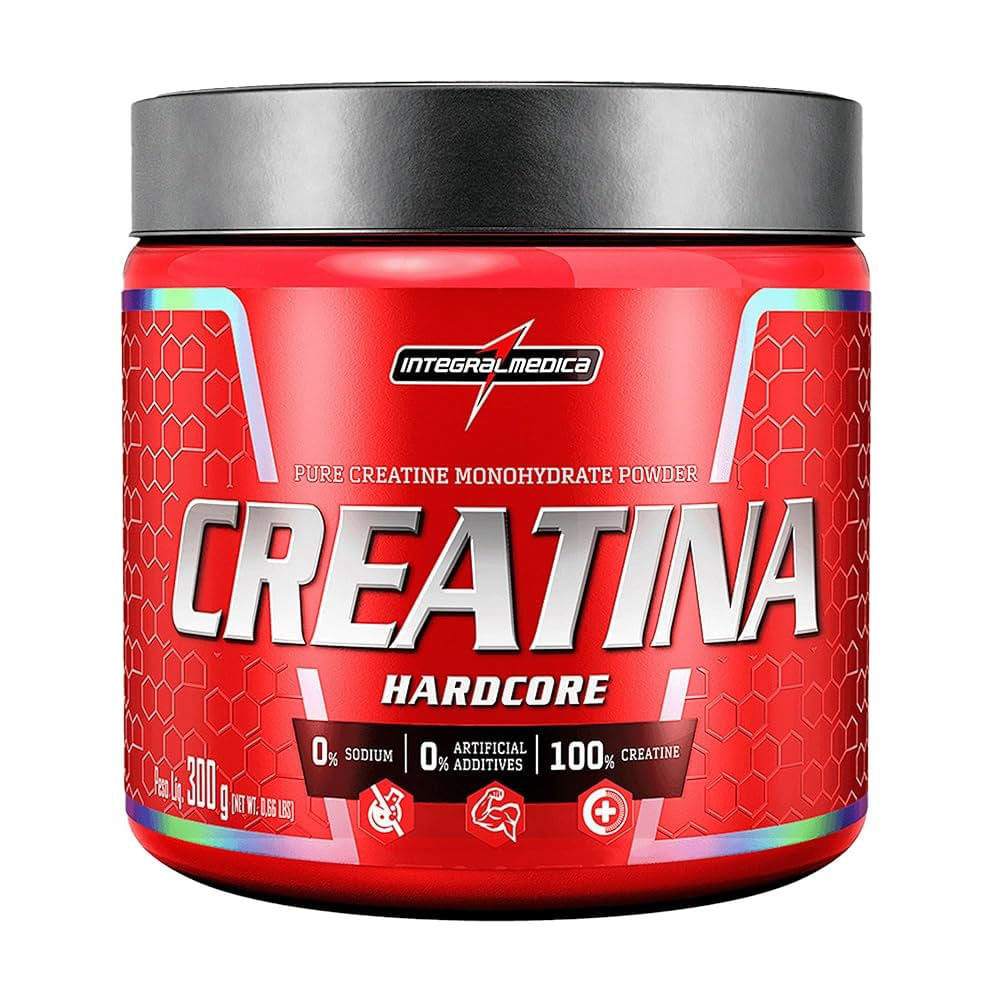 Creatina Hardcore 100% Pura 300g Integralmedica - Colibri Festas