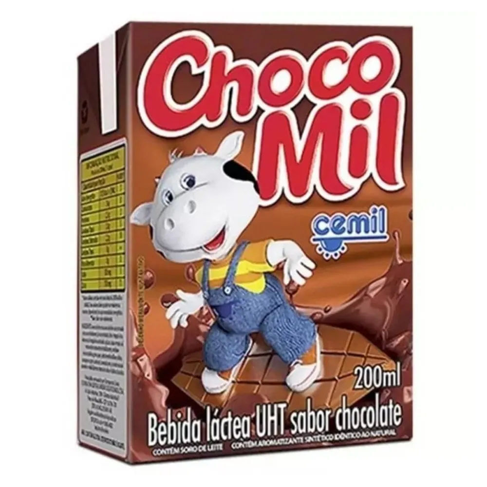 Bebida Láctea Uht Chocomil Sabor Chocolate 200ml Cemil - Colibri