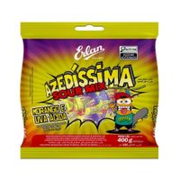 Bala Mastigável Mix Azedíssima 400g Erlan