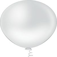 Balão Linha Redondos Liso N05 Branco 50un Pic Pic