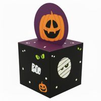 Caixa Para Lembrancinha Halloween 8un Junco